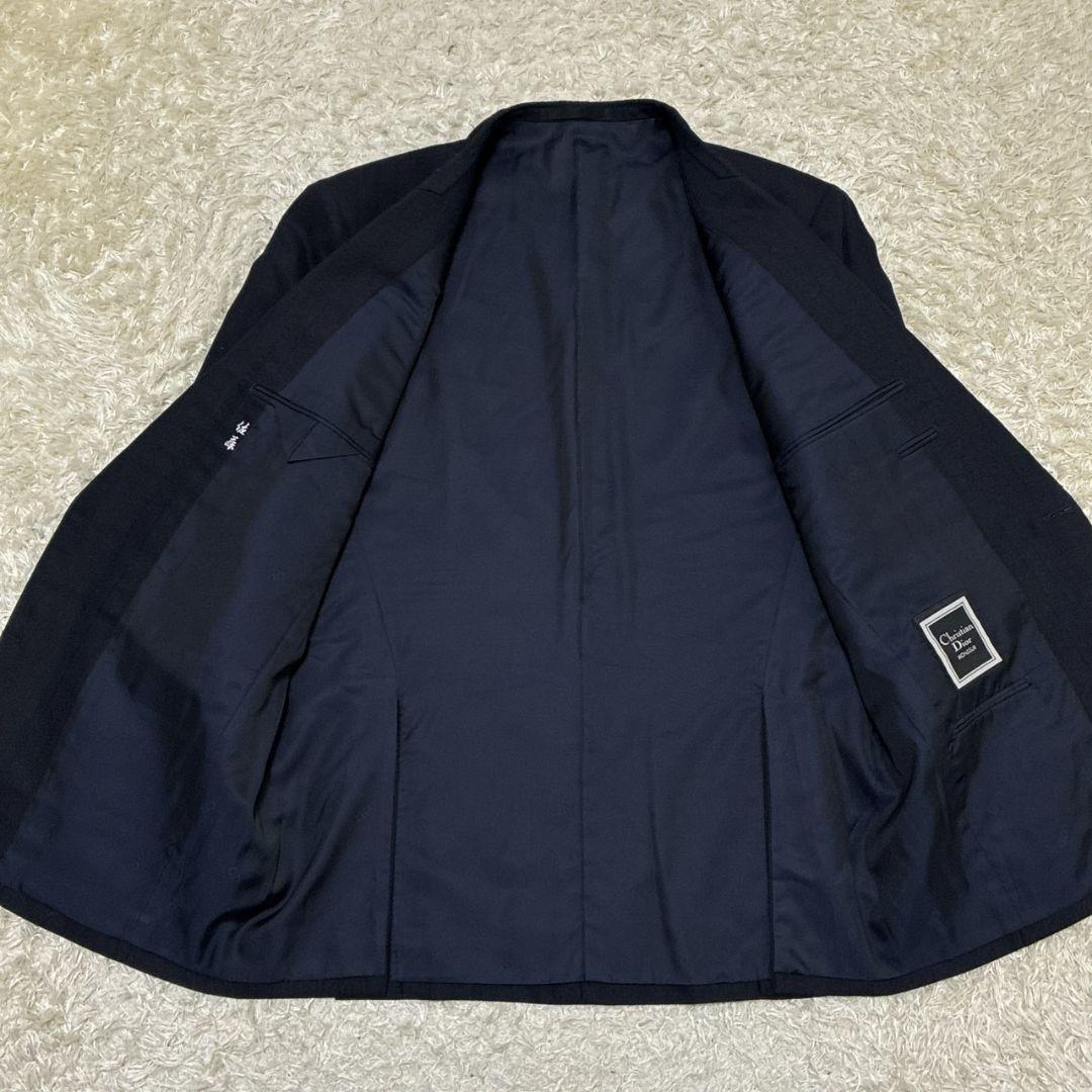 極美品✨Christian Dior セットアップ 高級スーツ上下 紺 ビジネス