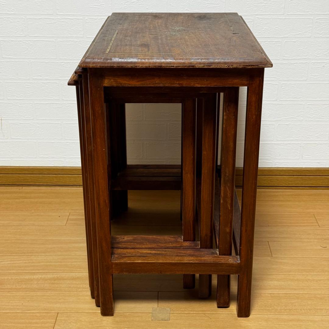 ネストテーブル 4連 4つ組 サイドテーブル ナイトテーブル ヴィンテージ家具