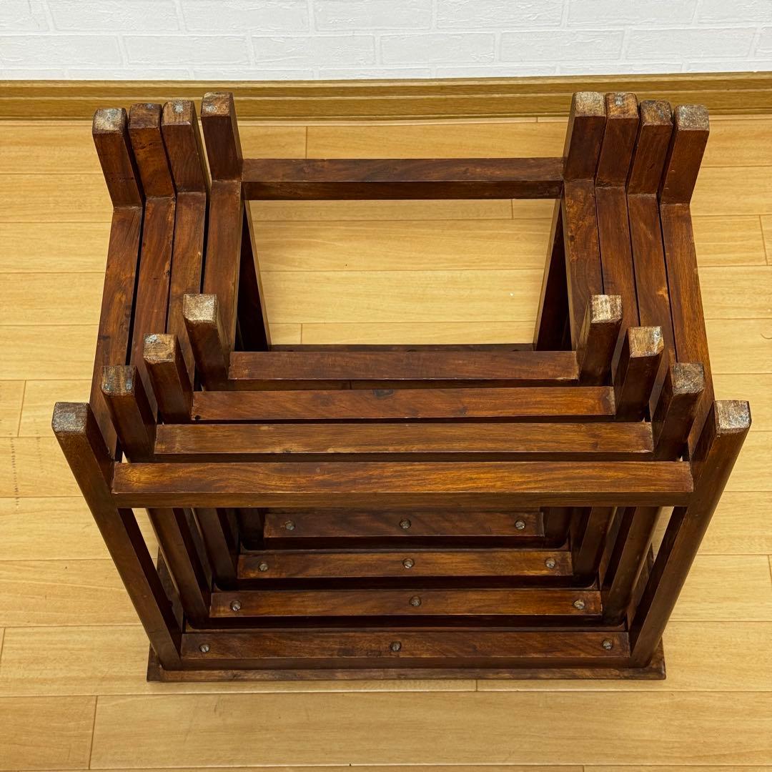 ネストテーブル 4連 4つ組 サイドテーブル ナイトテーブル ヴィンテージ家具