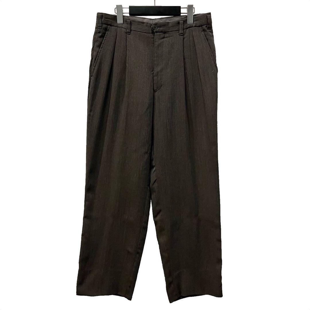 90s Christian DIOR 2タックウールスラックス 名作 HOMME