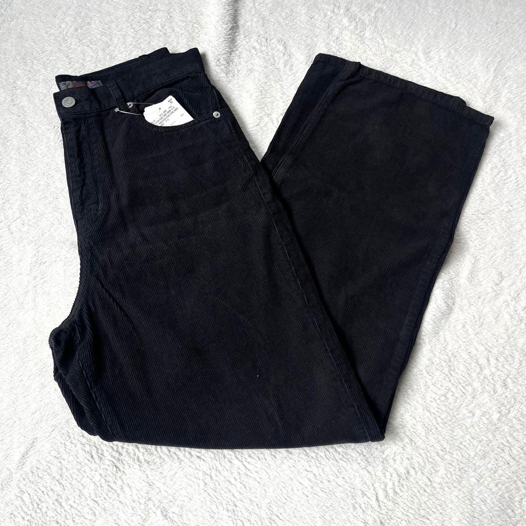 新品未使用】Spick & Span コーデュロイパンツ　おおきめサイズ　黒40