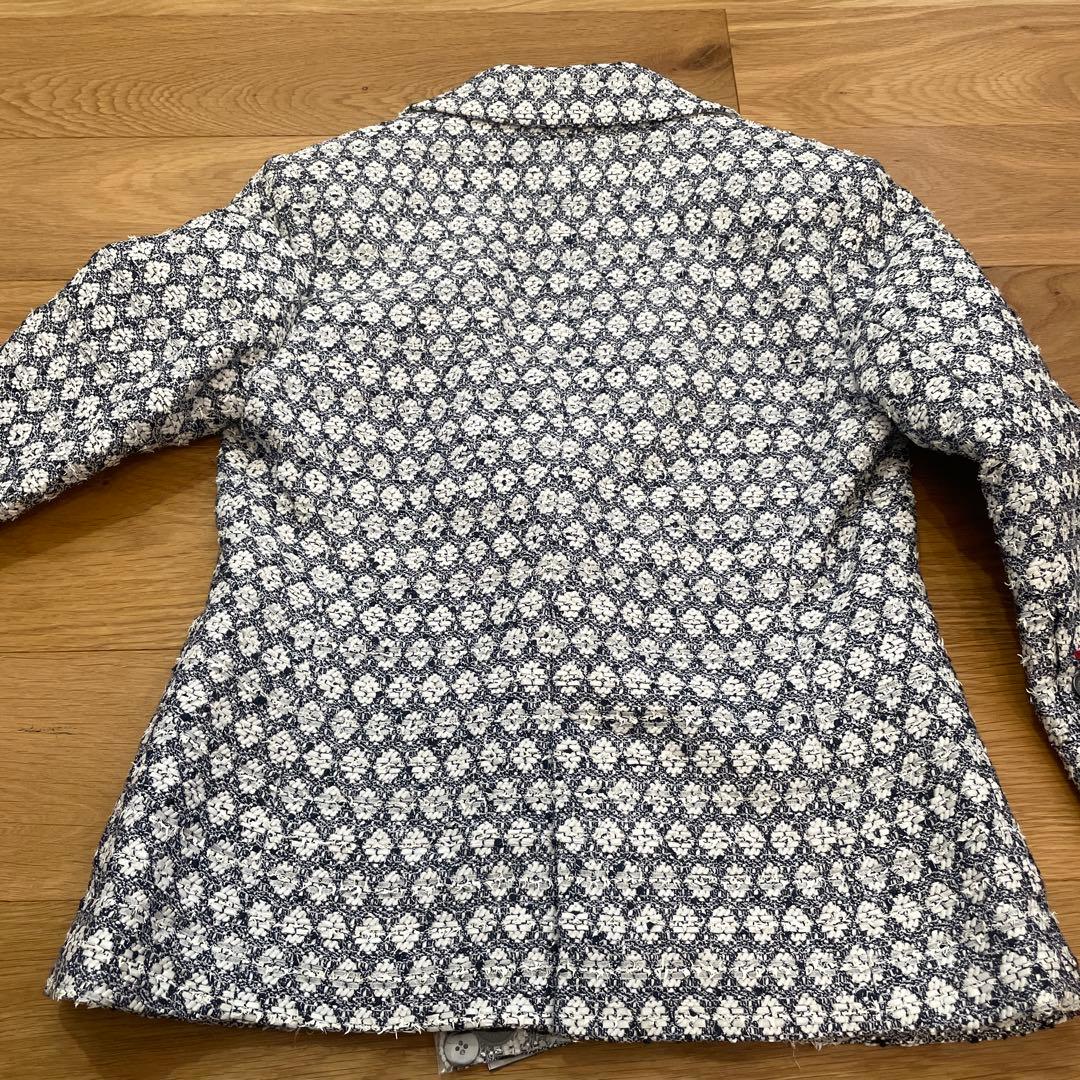 ダブルスタンダード ラメ糸ジャガードテーラードジャケット