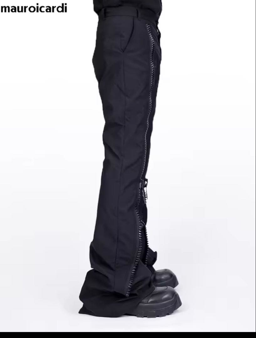 【即購入OK‼️】opium y2k センタージップワイドフレアパンツ リック風