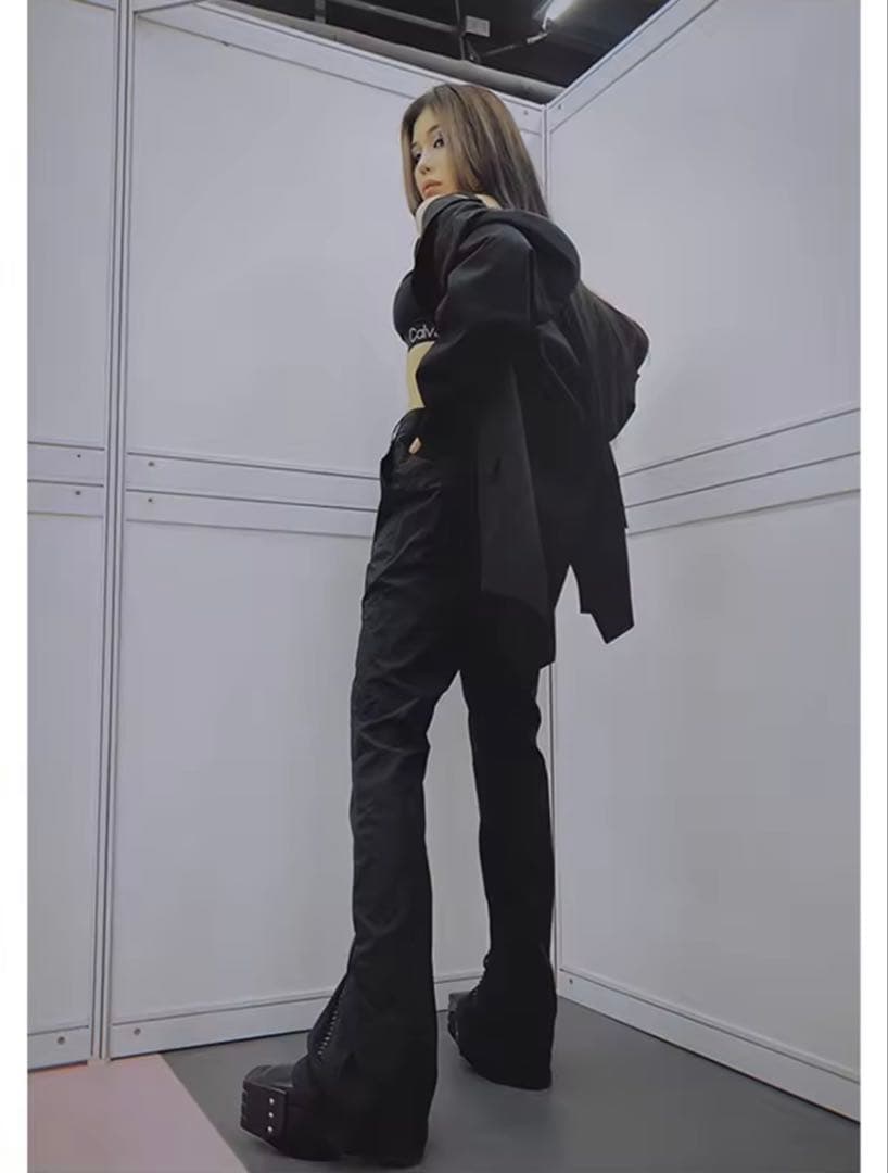 【即購入OK‼️】opium y2k センタージップワイドフレアパンツ リック風