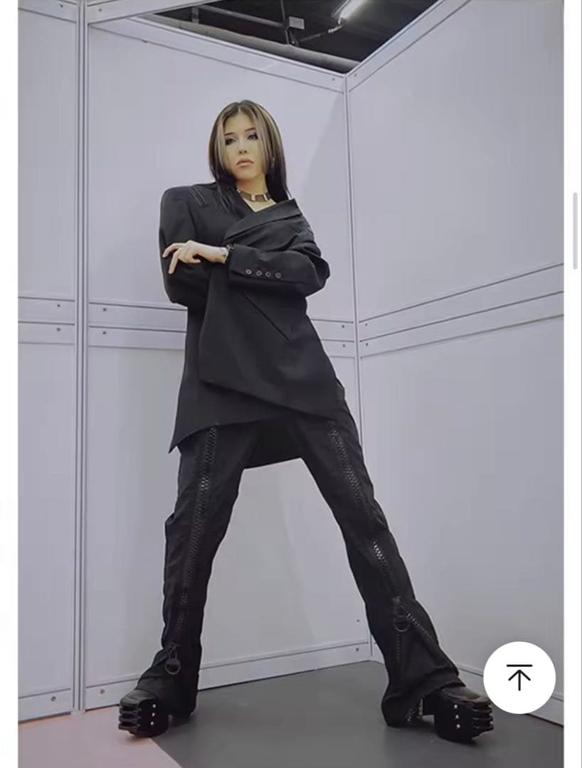 【即購入OK‼️】opium y2k センタージップワイドフレアパンツ リック風