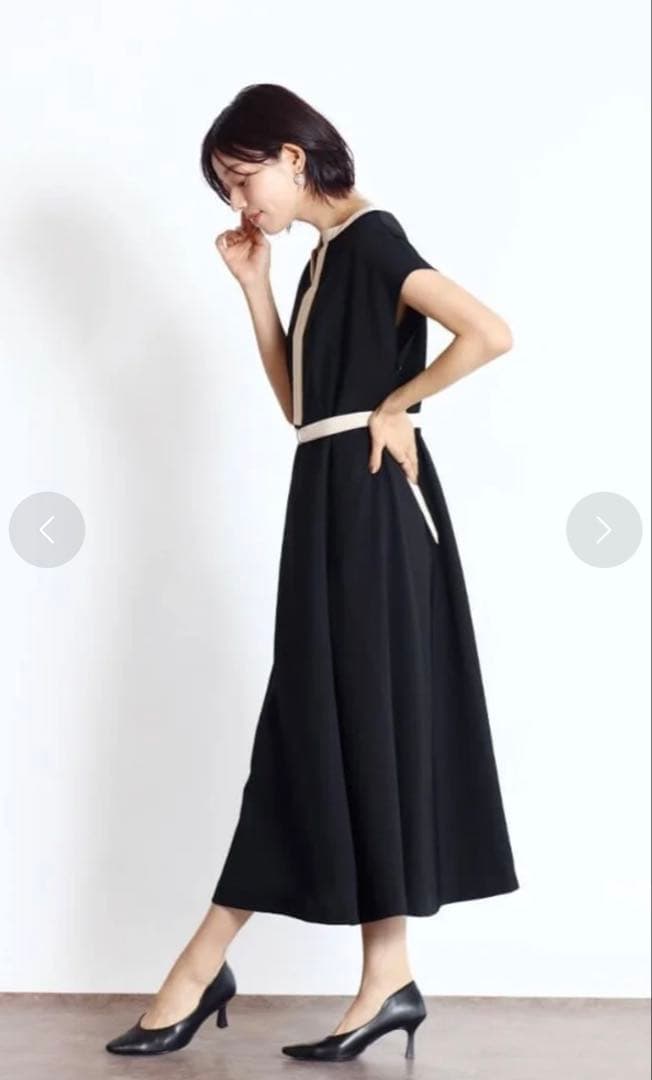 Fumi　新品⭐︎FENNEL フェンネル配色Aラインワンピース