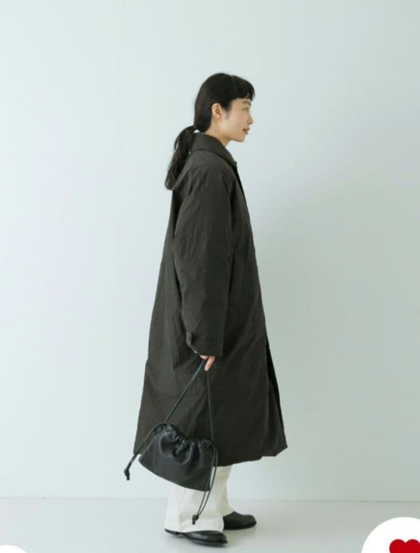 かぐれ　新品タグ付き　　　　　　　 コットンダウンコート　ブラック