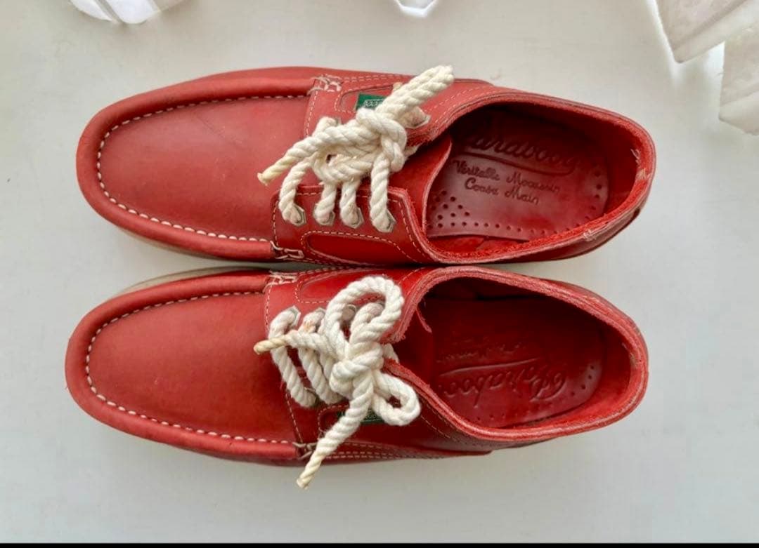 専用PARABOOT 赤THIERS 旧モデル