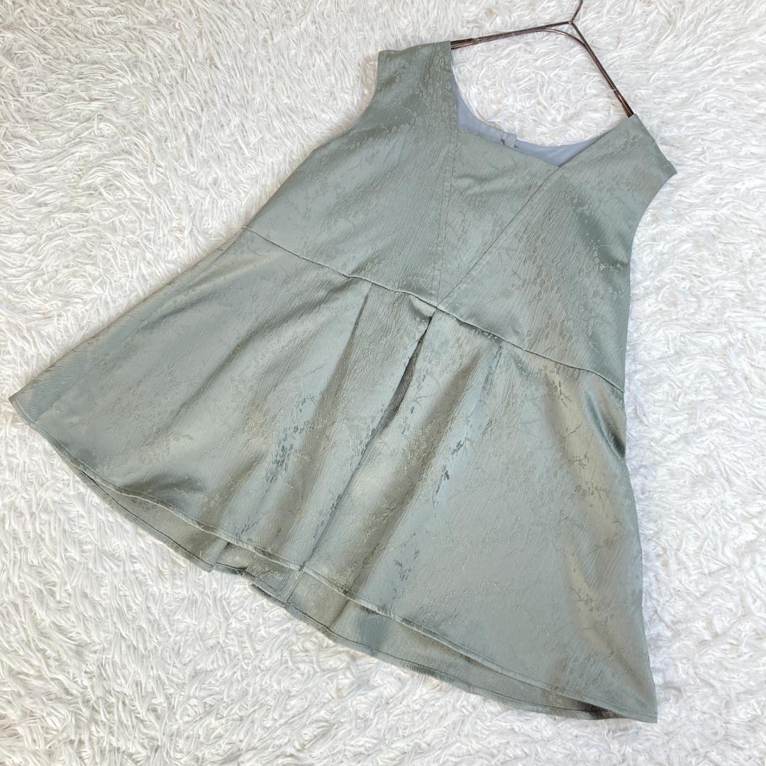 美品　ルイルエブティック　ジャカードタックフレアトップス＆テーパードパンツドレス