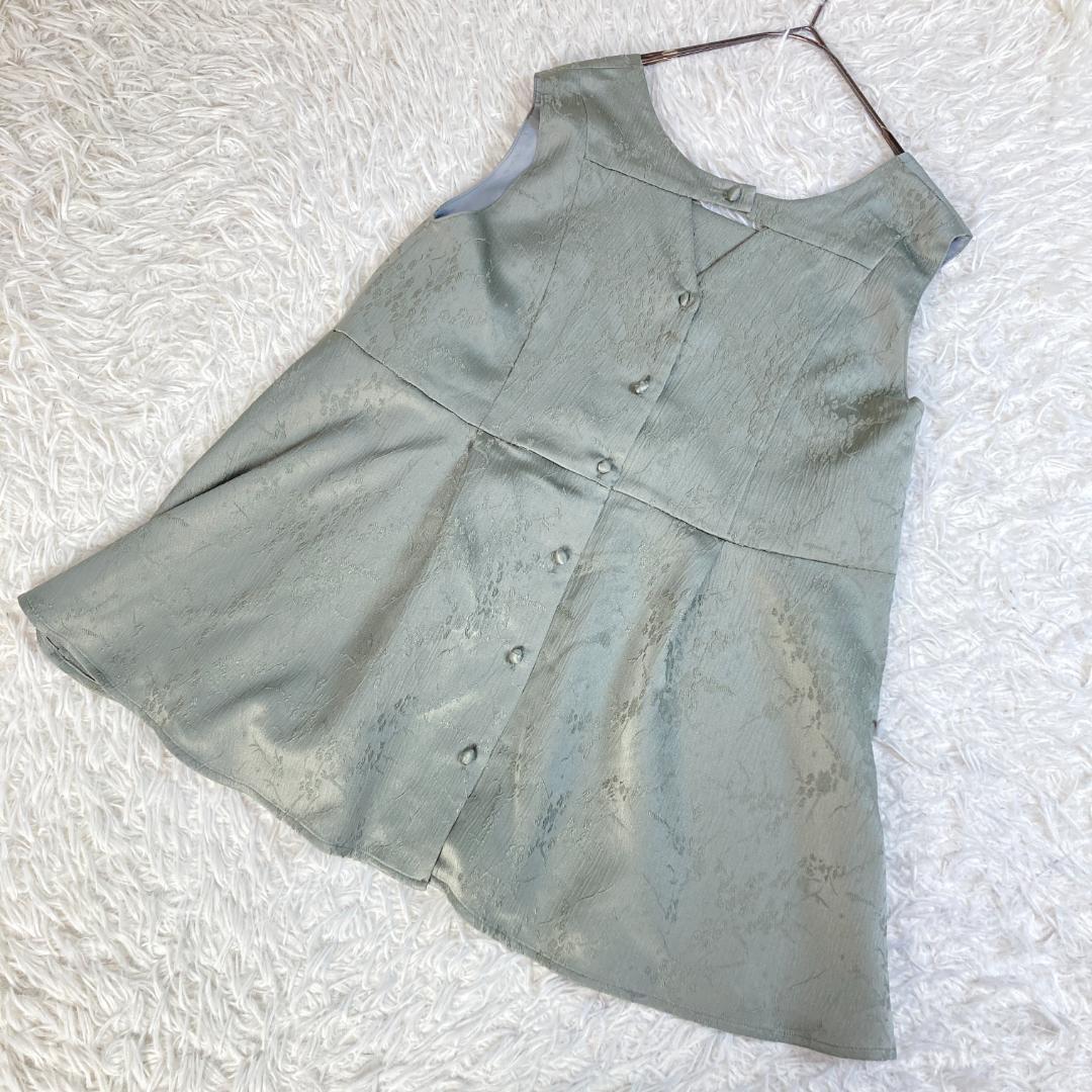 美品　ルイルエブティック　ジャカードタックフレアトップス＆テーパードパンツドレス