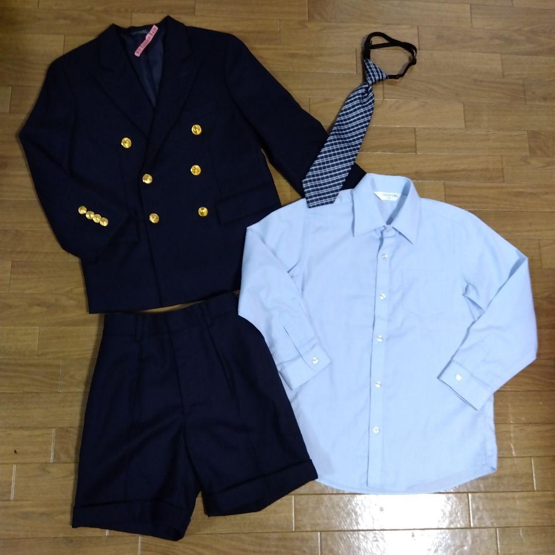 ラルフローレン＆ショパン130　フォーマル4点セット　ネイビー　ダブル　スーツ