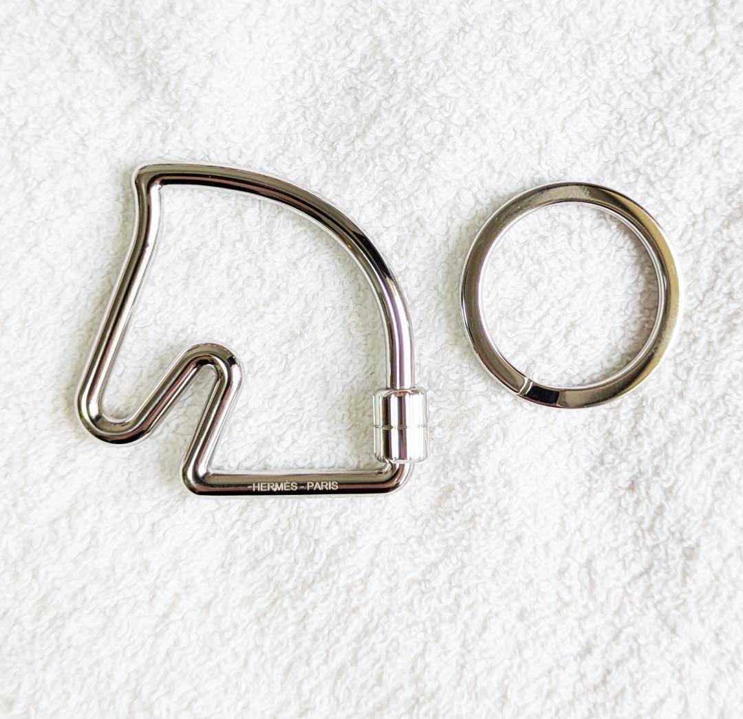 【極美品】エルメス シュヴァル キーリング HERMES 馬 カデナ ホース