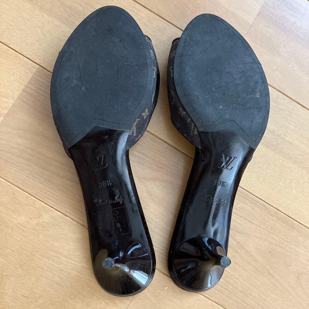 Louis Vuitton サンダル モノグラム柄　ダークブラウン