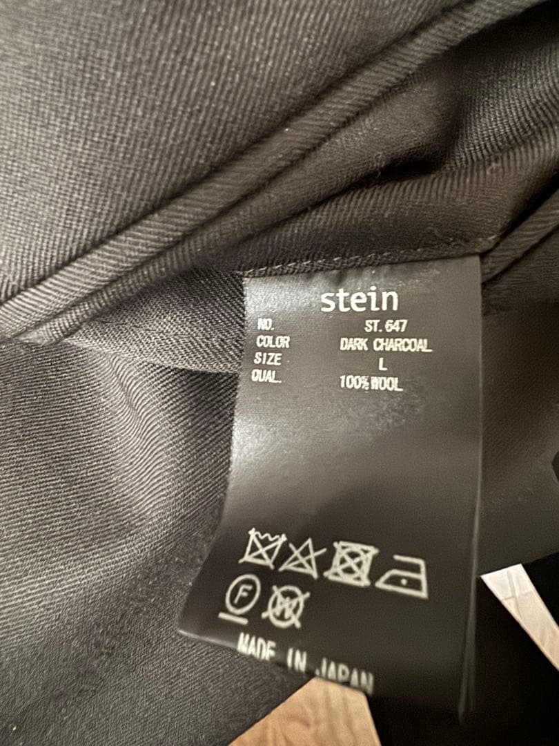 ssstein extra wide trousers L ダークチャコール