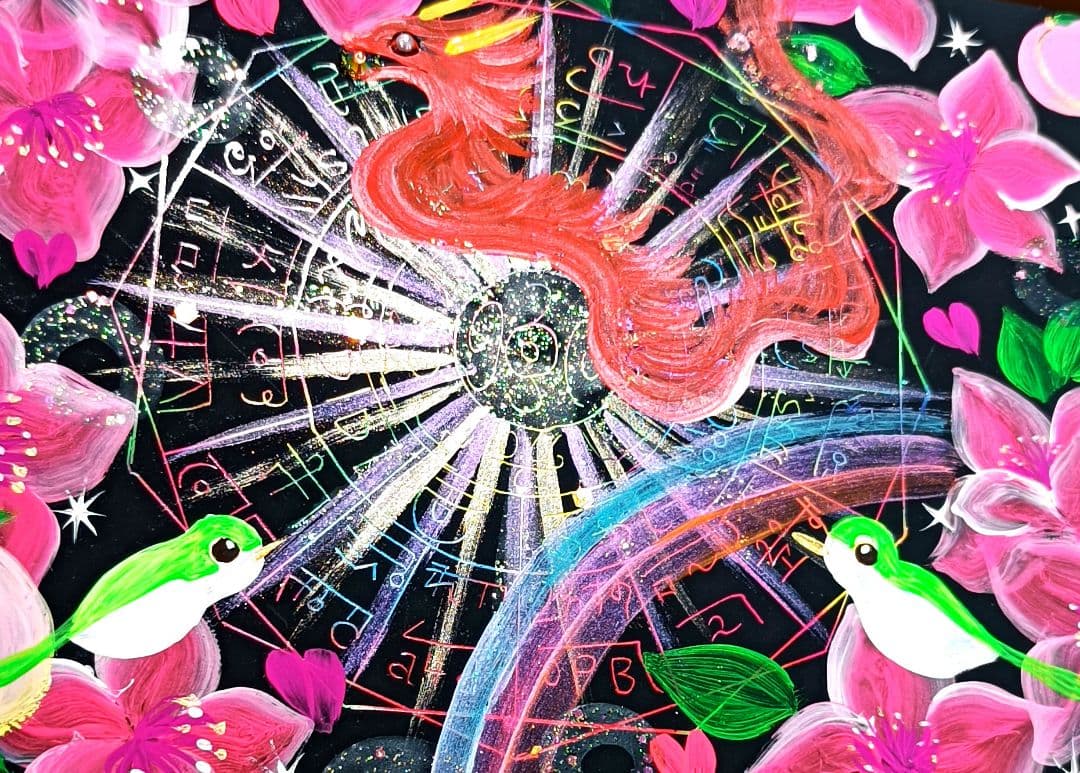 ふーか❀本日開運日ホーホケキョ桃❀ダブル八角フトマニ図