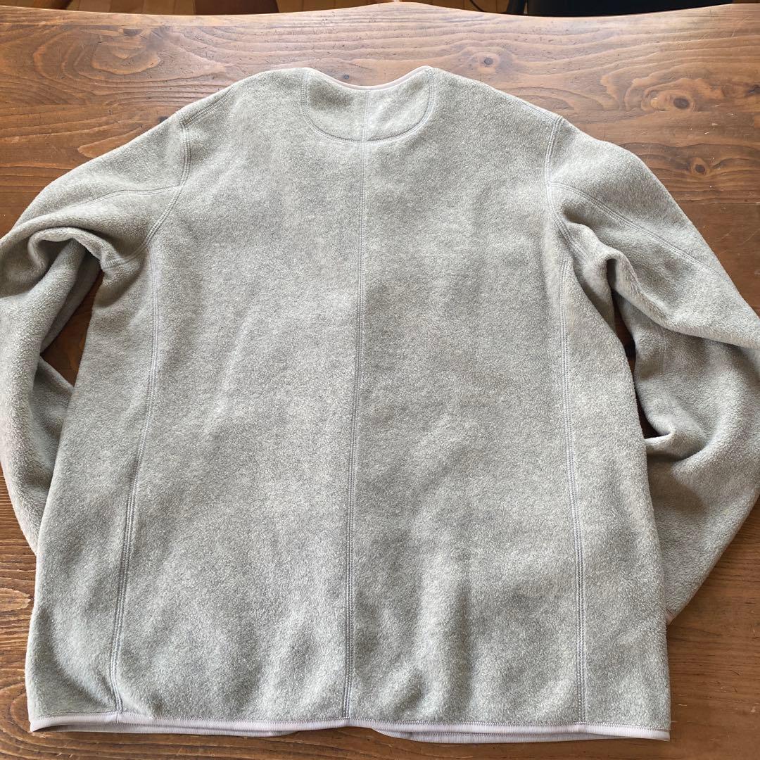 DANTON ＊ノーカラーフリースジャケット＊ベージュグレー＊40レディースも