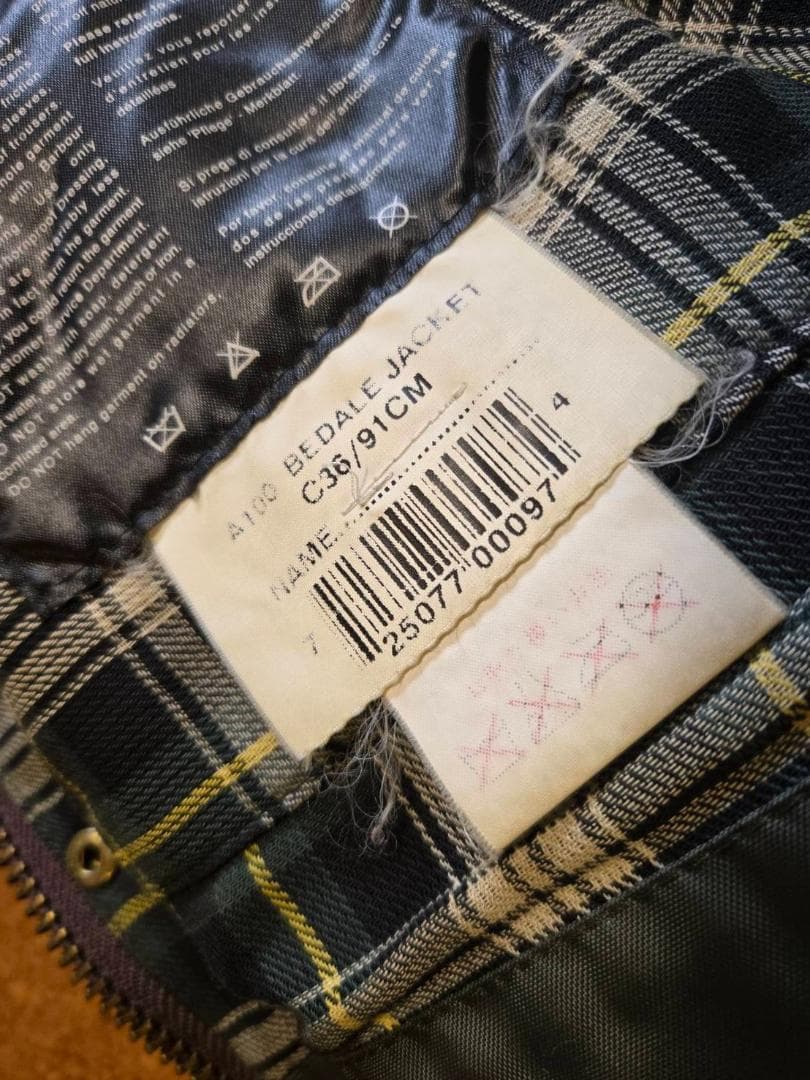 Barbour　バブアー　BEDALE　ビデイル　リメイク