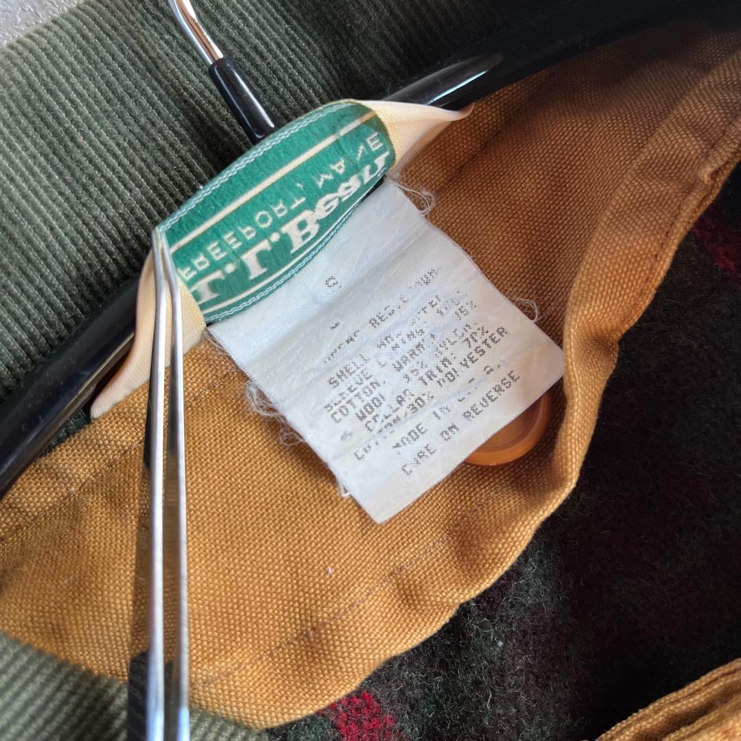 80s USA製 L.L.Bean ハンティングジャケット ダック地