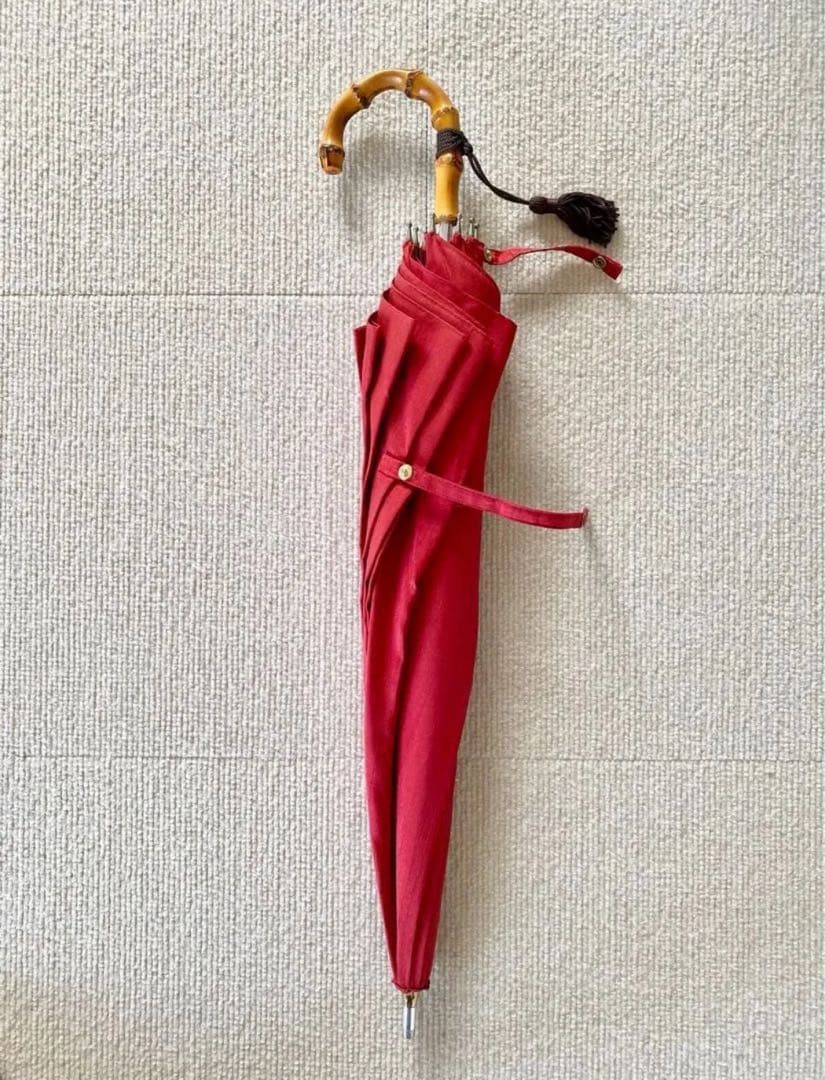 日傘 雨傘　婦人 手開き式 前原光榮商店 赤　レディース 晴雨兼用 ショート傘