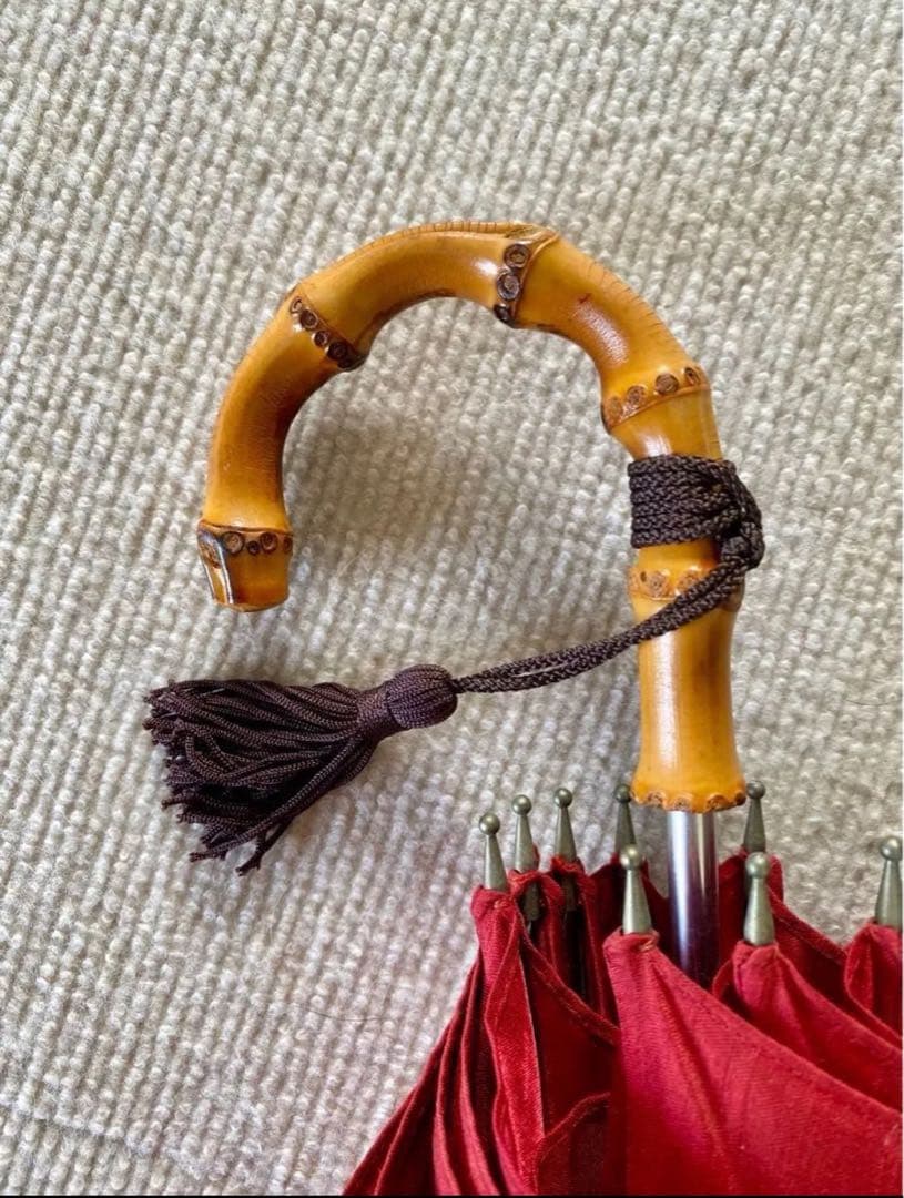 日傘 雨傘　婦人 手開き式 前原光榮商店 赤　レディース 晴雨兼用 ショート傘