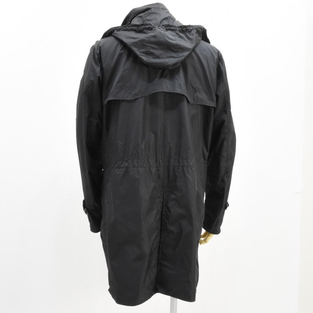 レア品◇モンクレール◇ナイロンフーディコート◇2(L)◇ブラック◇