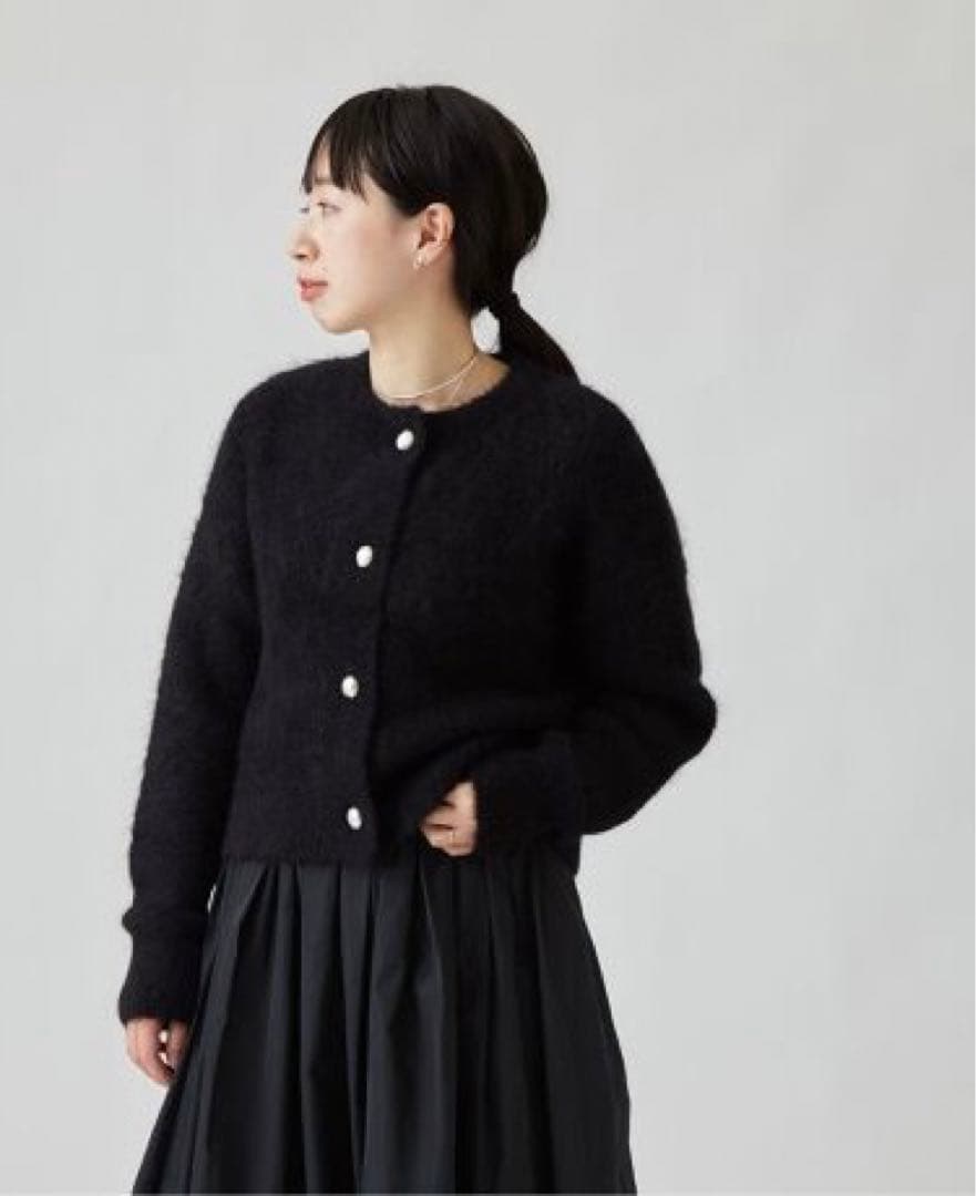 極美品！ジャーナルスタンダード レザージュ アルパカ シャギー カーディガン