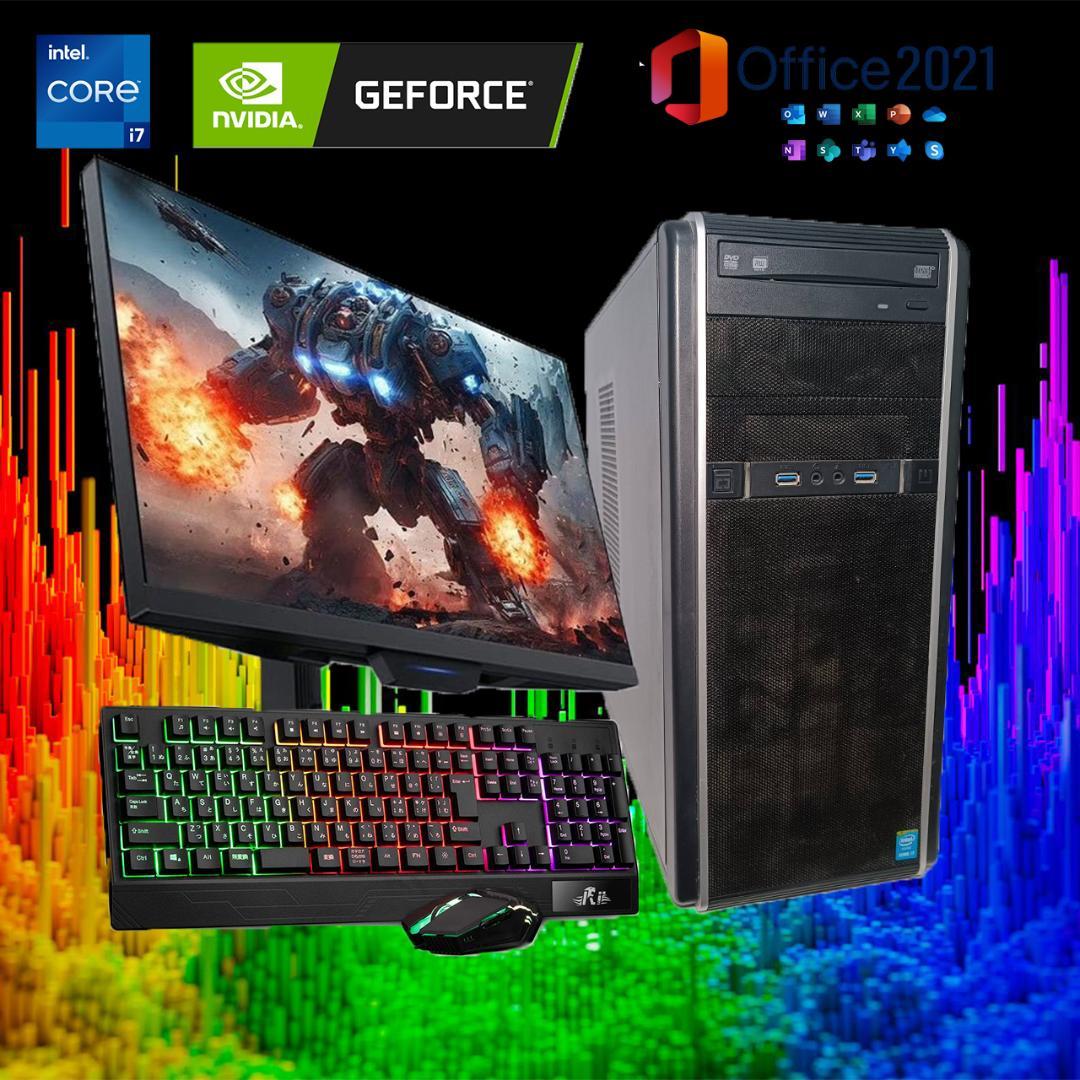 【ゲーミングPCフルセット】i7 GTX970 快適動作！MS Office搭載