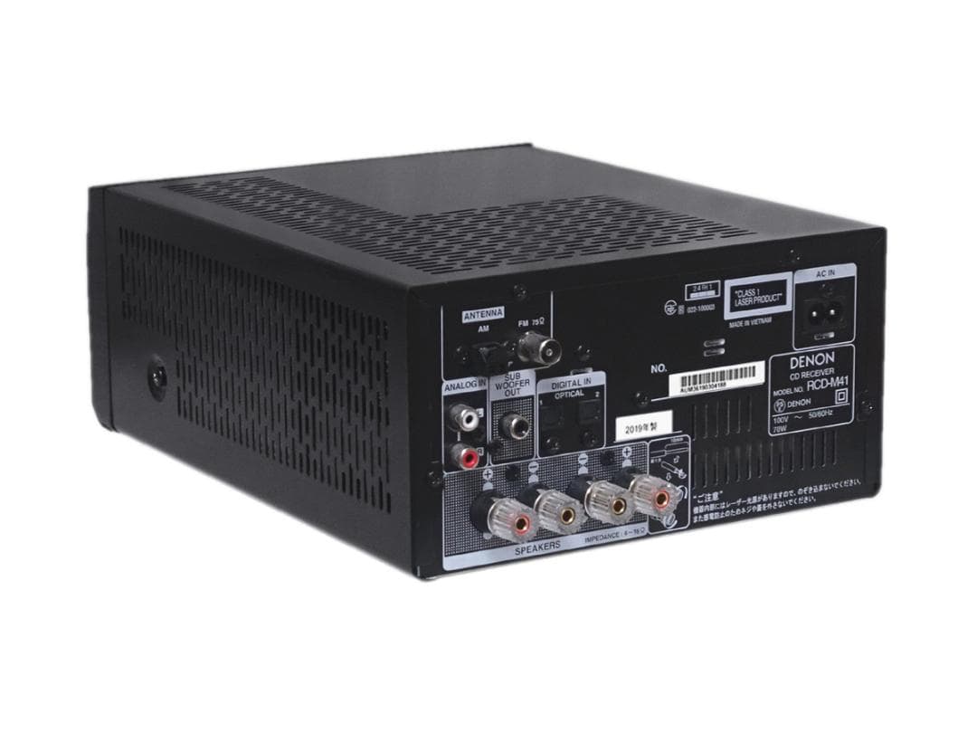 DENON デノン RCD-M41 CDレシーバー ブラック 2019年 動作品