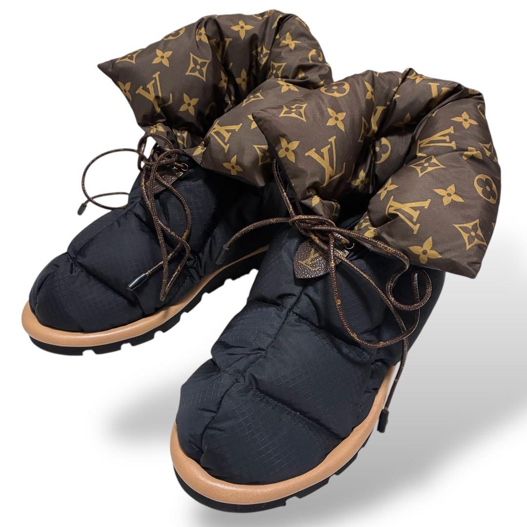 極美品　ルイヴィトン　ピローライン　アンクルブーツ　モノグラム　36 23cm