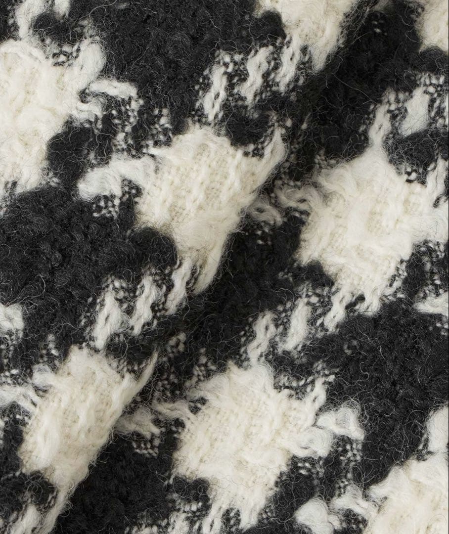 LOULOU WILLOUGHBYロービング千鳥タックミニスカート　ホワイト