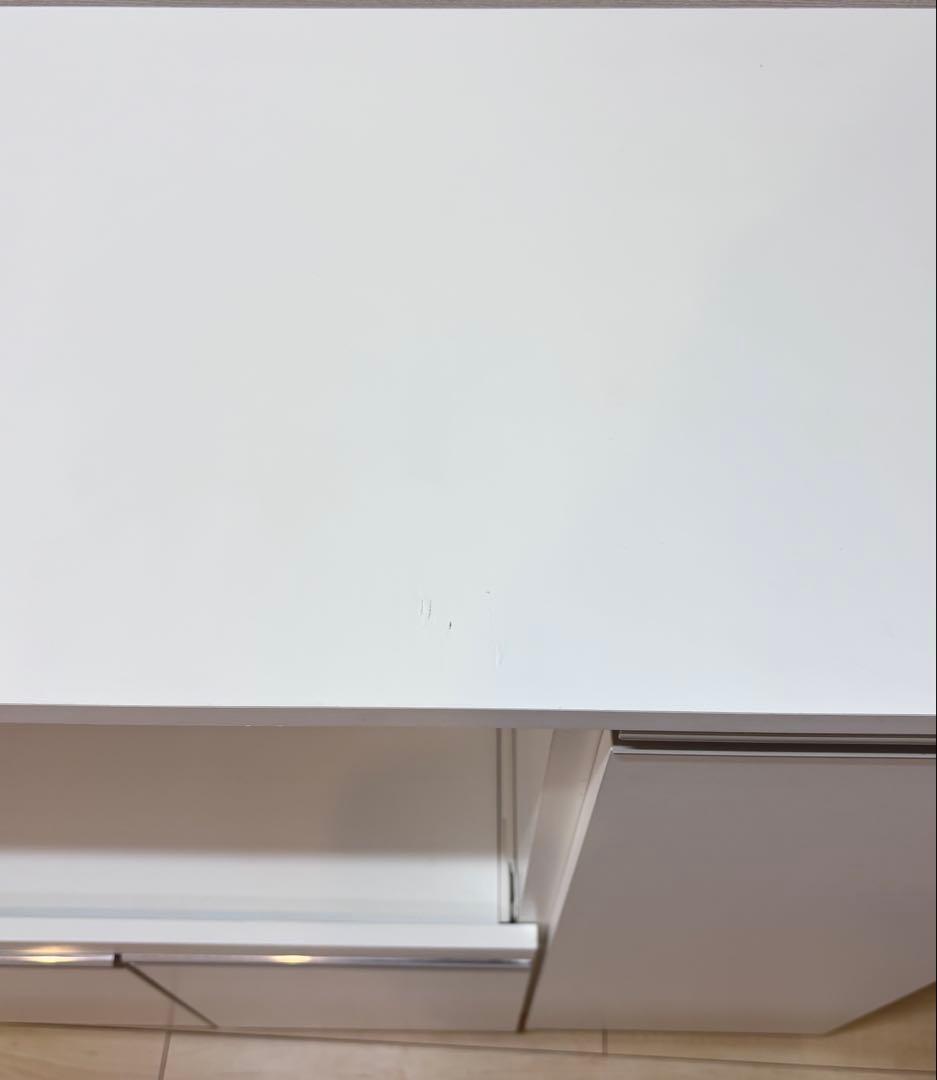 【送料込み】ニトリ レンジ台 RE9090 食器棚 キッチン収納 ホワイト幅90