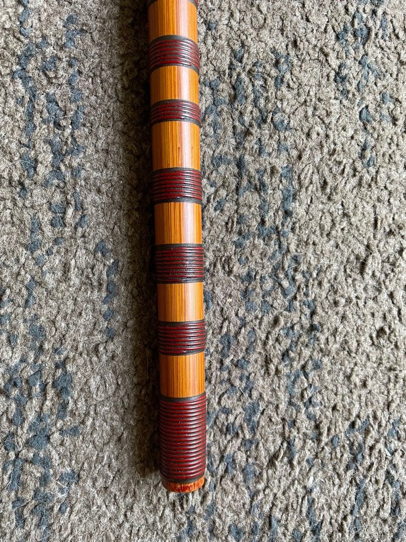 篠笛　蘭情管　唄用（ドレミ）朱総藤巻 七本調子