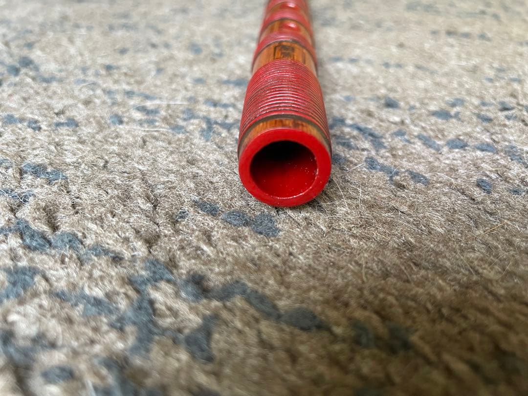 篠笛　蘭情管　唄用（ドレミ）朱総藤巻 七本調子