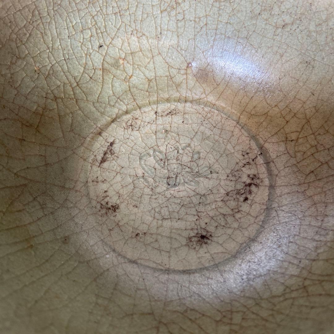 七官青磁蓮弁文碗 明時代　大徳寺箱書　ke