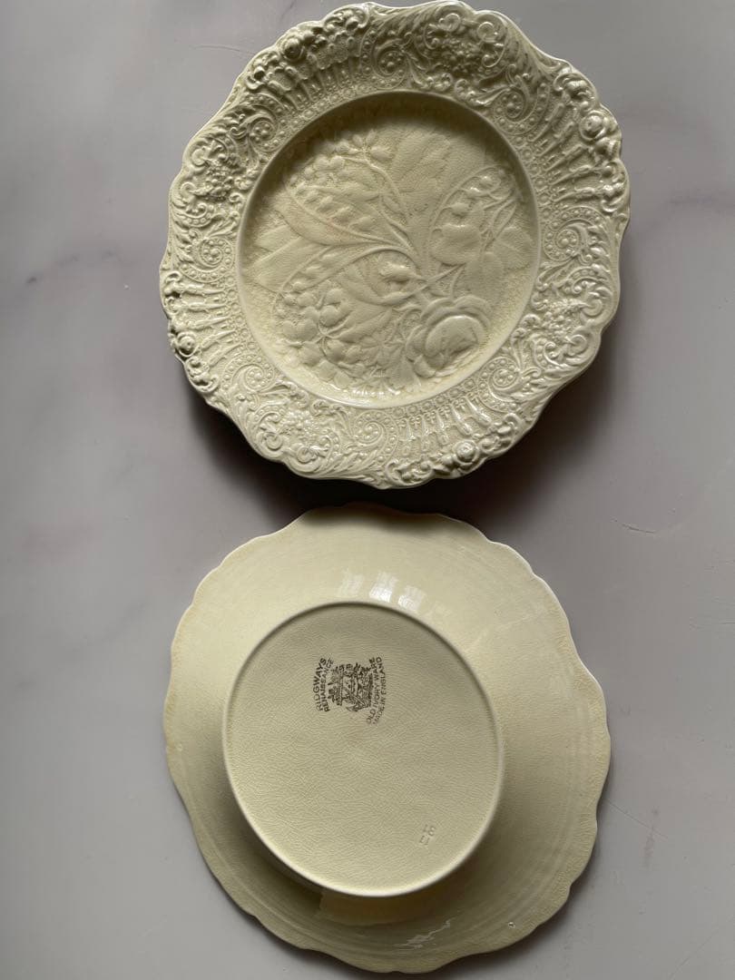 すずらんとバラのプレート2枚セット