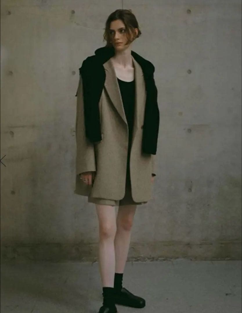 ETRE TOKYO エトレトウキョウ ピークドラペルウールジャケット