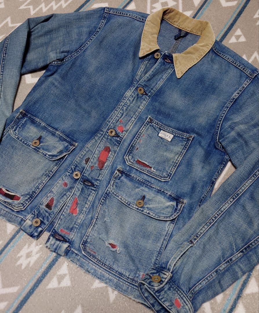 RRL インディゴコットンリネンデニムジャケット ラルフローレン