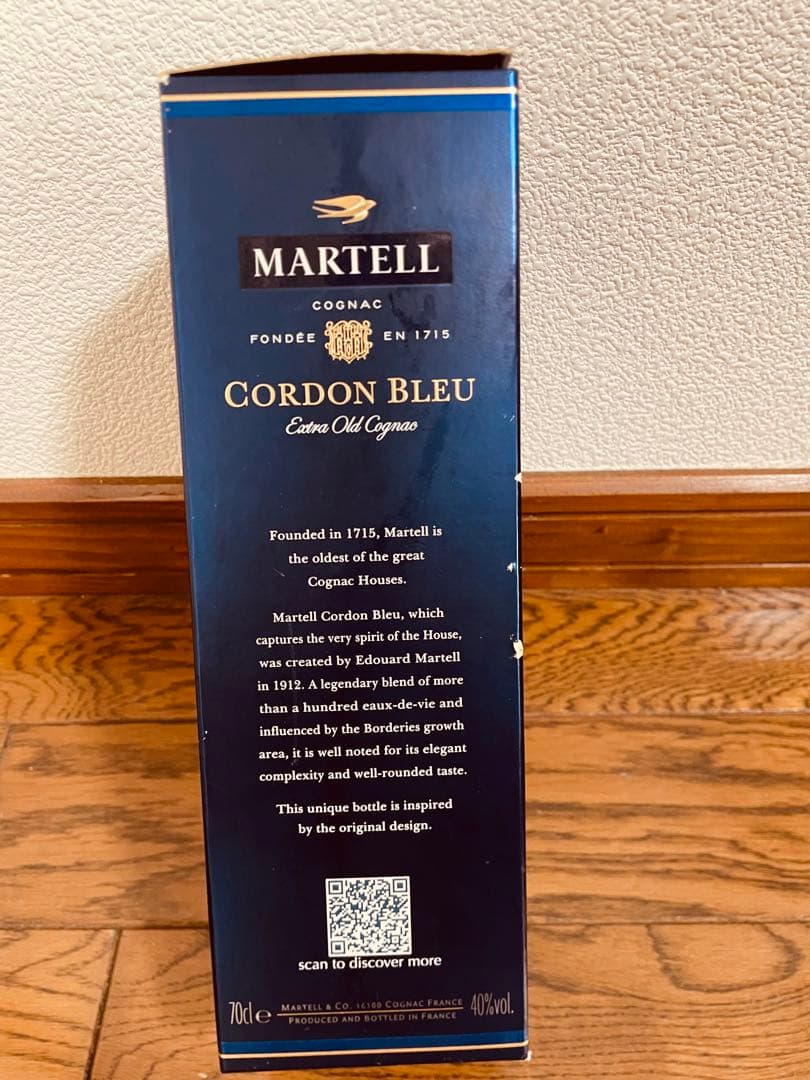 お買い得！マーテル コルドンブルー 未開封 箱あり(傷あり) ボトル袋付き