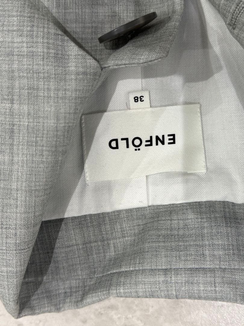 ENFÖLD（エンフォルド）ショートジャケット／サイズ38／グレー