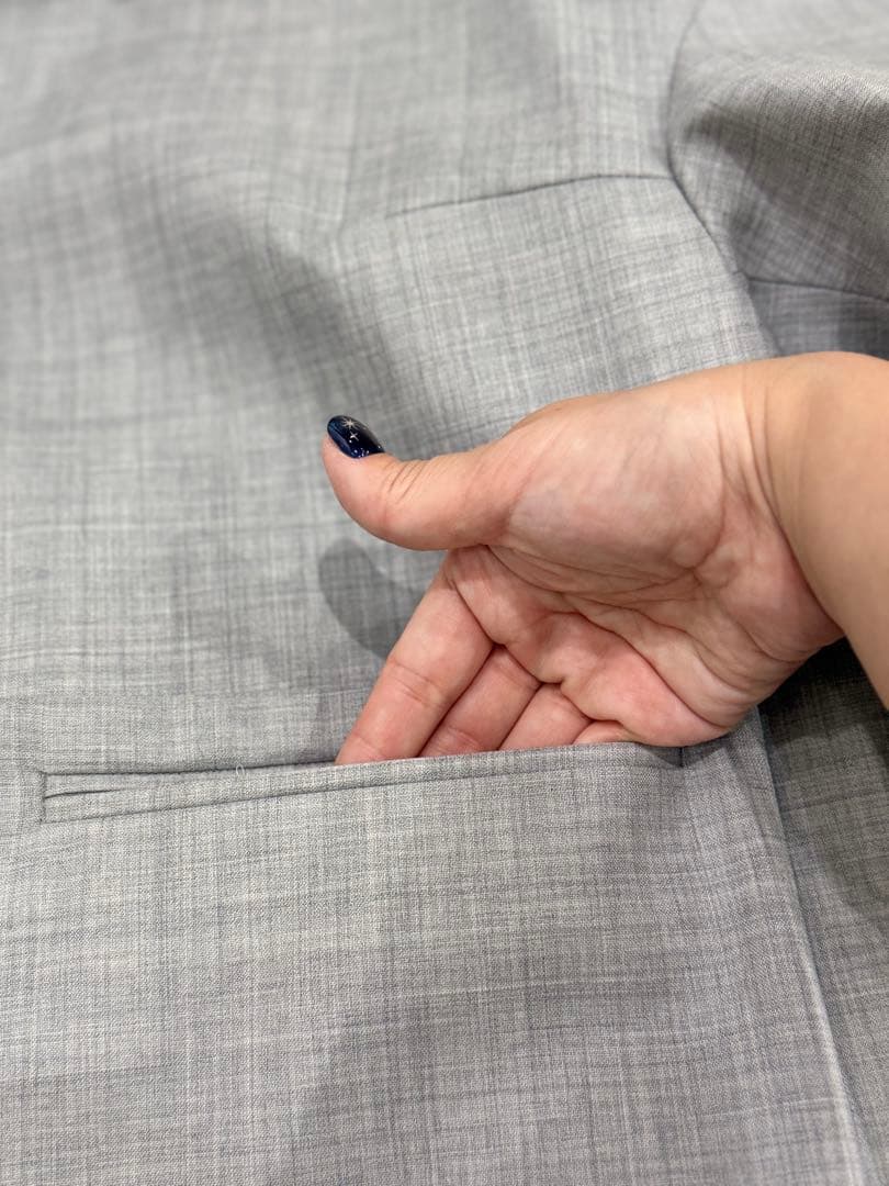 ENFÖLD（エンフォルド）ショートジャケット／サイズ38／グレー