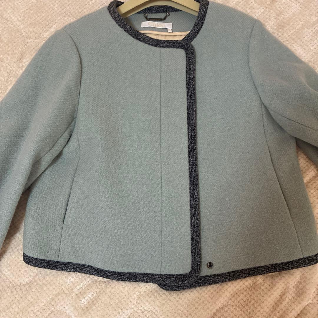 極美品⭐️Chloé ライトグリーン　コート　36