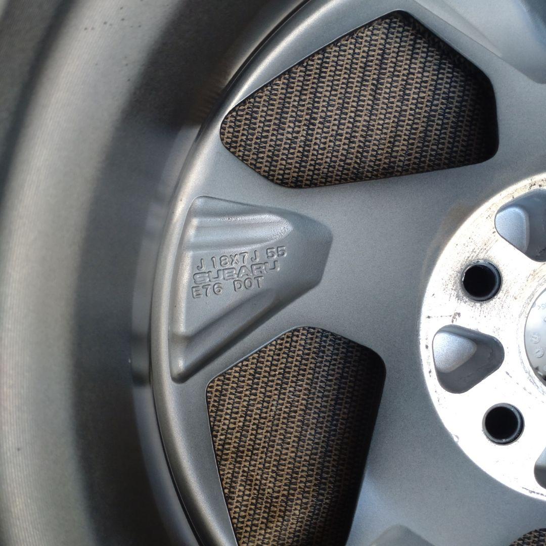 スバル クロストレック　18インチ アルミホイール 5本スポーク