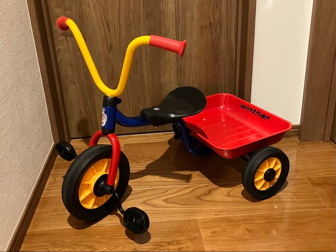 【美品】 ボーネルンド ウィンザー社 ペリカンデザイン 三輪車（荷台つき）