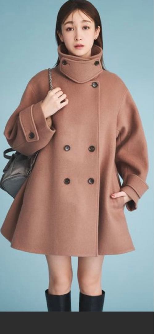 セルフォード　Aラインコート　ベージュ