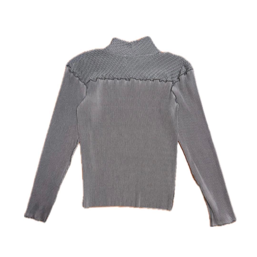 kotohayokozawa todo シュリンクトップス グレー