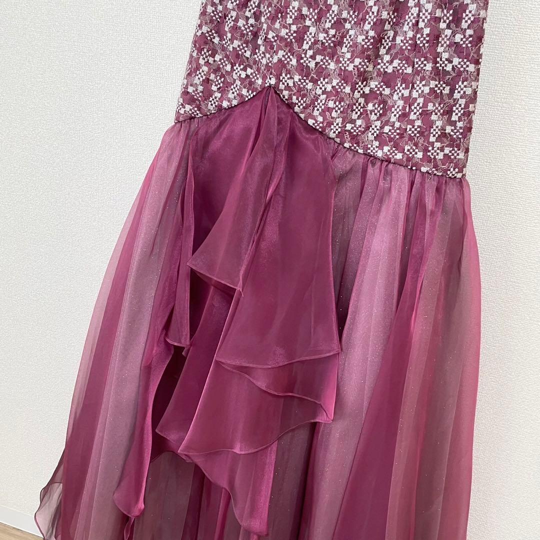 【新品未使用】AIMER ワンショルダー ステージドレス パープル