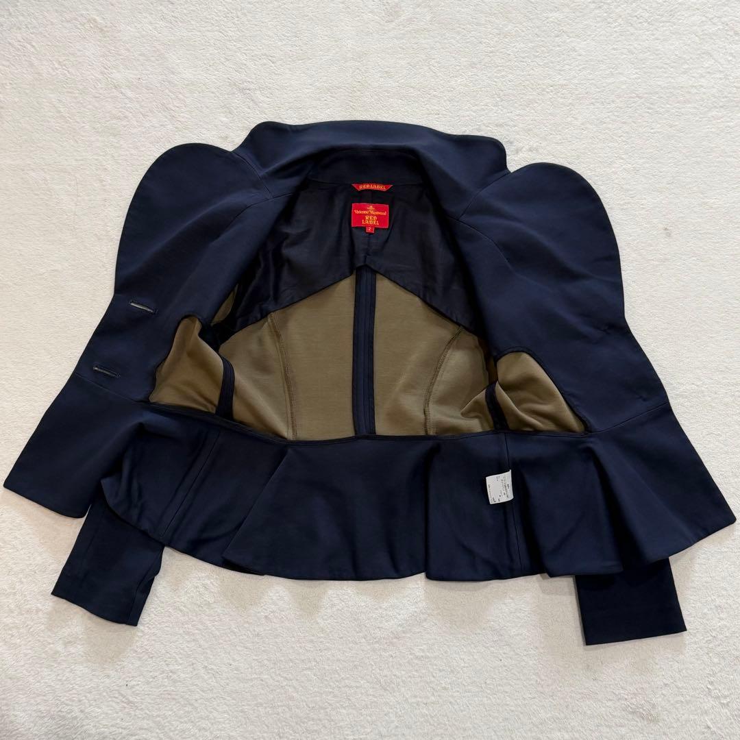 ヴィヴィアンウエストウッドレッドレーベル　ラブジャケット　オーブ釦　ネイビー　M