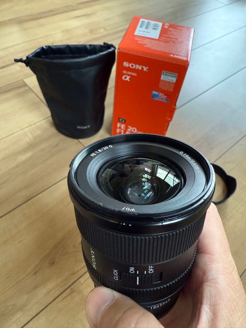 【美品】 SONY FE 20mm F1.8 G レンズ