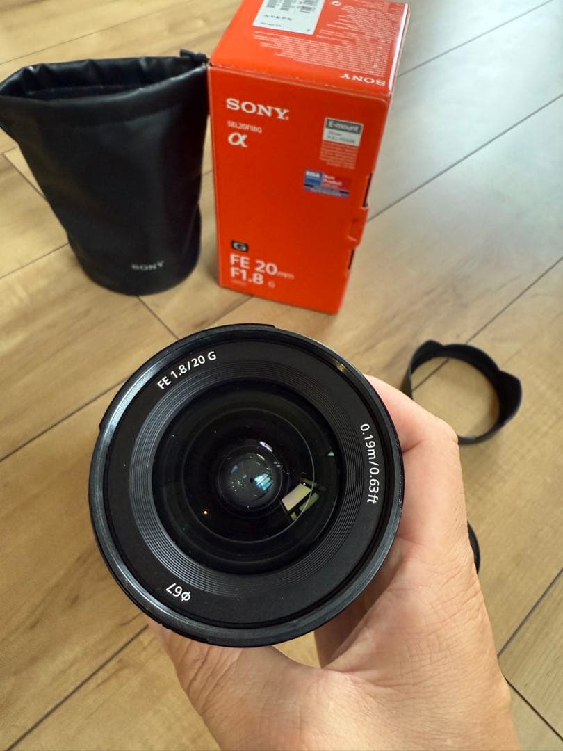 【美品】 SONY FE 20mm F1.8 G レンズ
