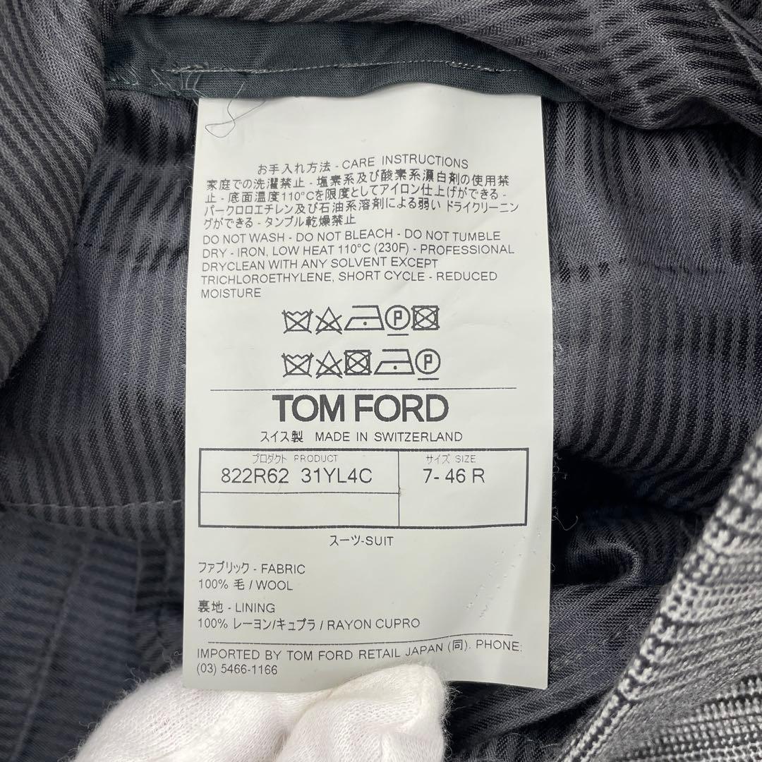 L*9様 TOM FORD FIT-Y 3ピース グレンチェック 純正ハンガー付